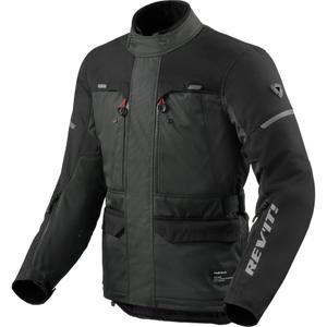 Bunda na motorku Revit Outback 5 H2O antracitovo-černá