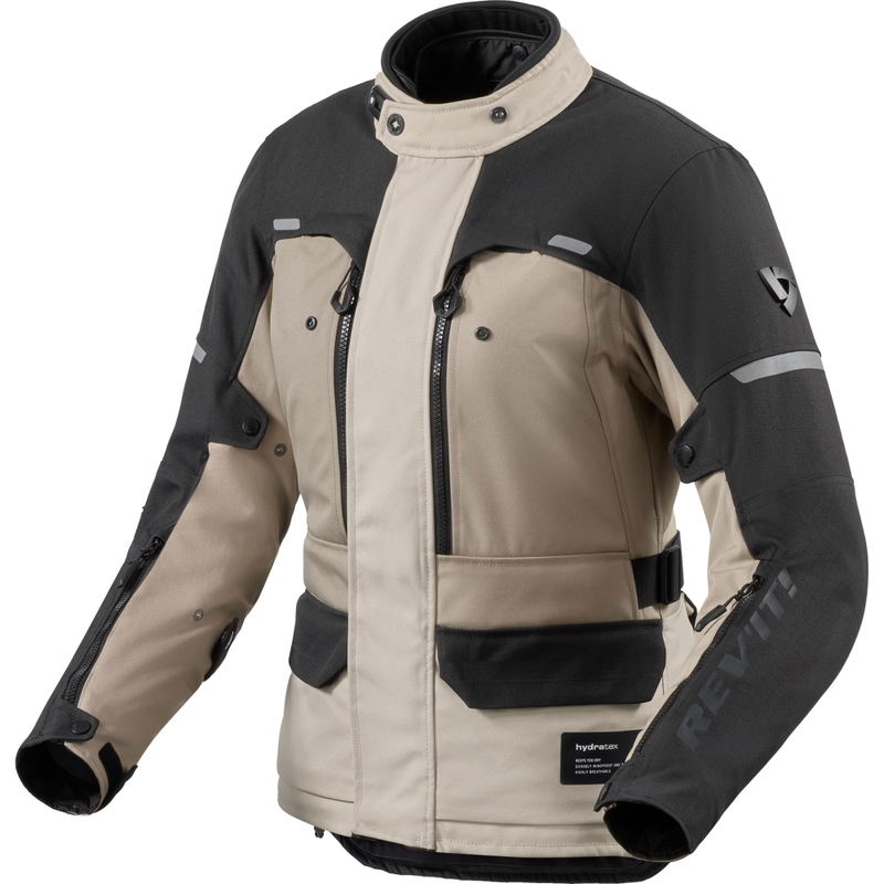 Dámská bunda na motorku Revit Outback 5 H2O pískovo-černá