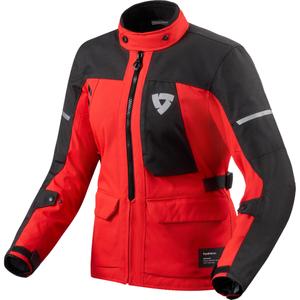 Dámská bunda na motorku Revit Convergent H2O červeno-černá