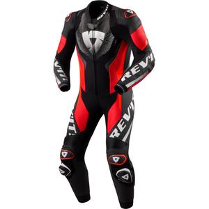 Kombinéza na motorku Revit One Piece Hyperspeed 3 černo-fluo červená