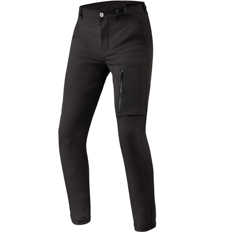Extra zkrácené kalhoty na motorku Revit Chino Terry Skinny černé