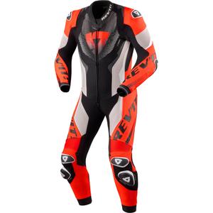 Kombinéza na motorku Revit One Piece Hyperspeed 3 světle šedo-fluo červená