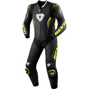 Kombinéza na motorku Revit Argon 3 černo-fluo žlutá