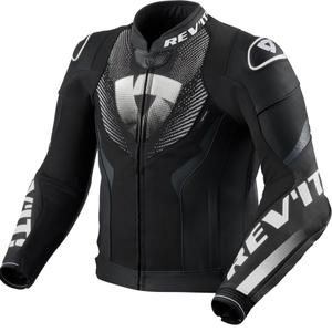 Kožená bunda na motorku Revit Hyperspeed 3 Air černo-bílá