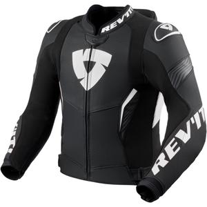 Kožená bunda na motorku Revit Argon 3 PRO černo-bílá