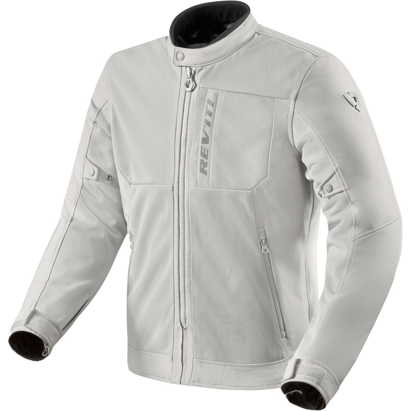 Bunda na motorku na motorku Revit Highcrest stříbrná