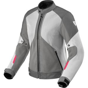 Dámská bunda na motorku Revit Torque 3 H2O šedo-růžová