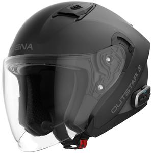 Otevřená přilba na motorku SENA Outstar 2 s headsetem matná černá