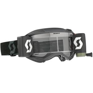 Motokrosové brýle SCOTT Fury WFS černé s čirým plexi