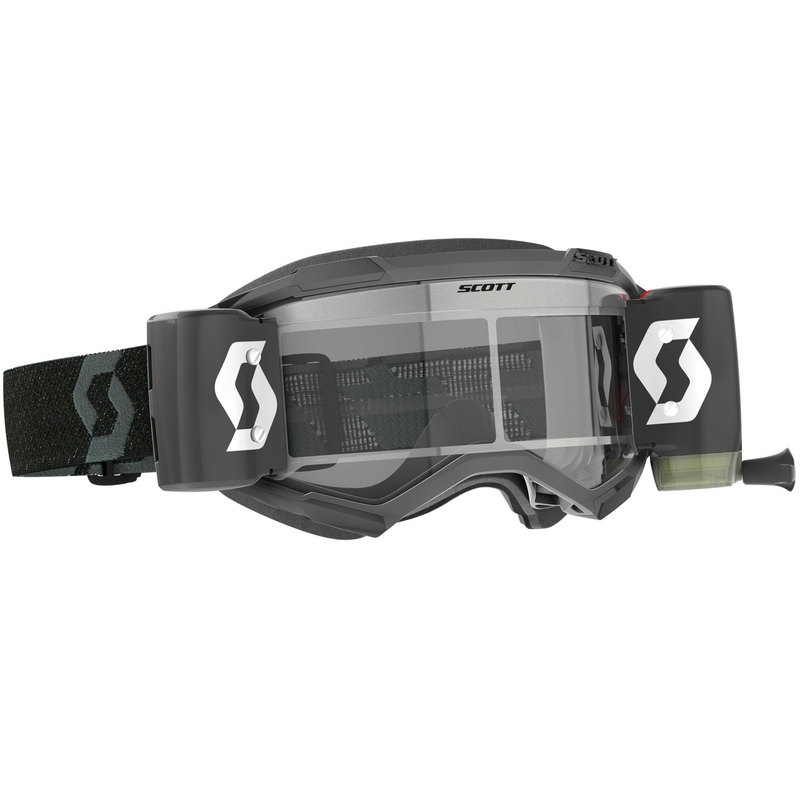 Motokrosové brýle SCOTT Fury WFS černé s čirým plexi