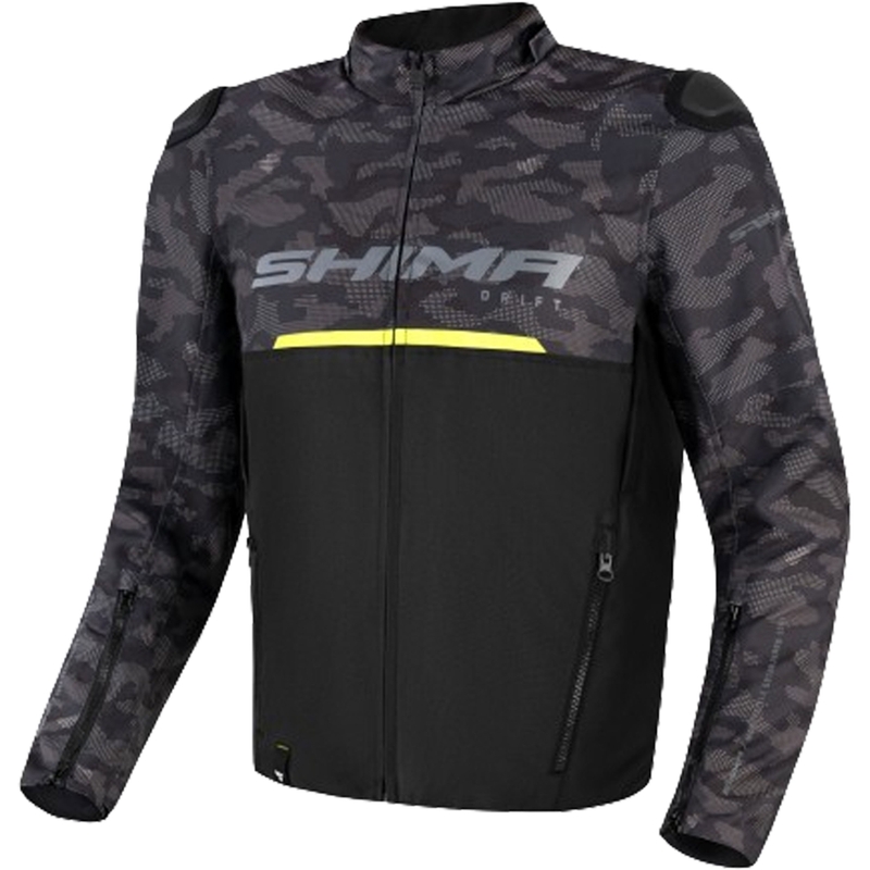 Bunda na motorku Shima Drift camo-černá