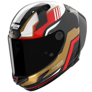 Integrální helma na motorku Nolan X-804 RS Ultra Carbon Piega lesklá černo-zlato-červeno-zelená