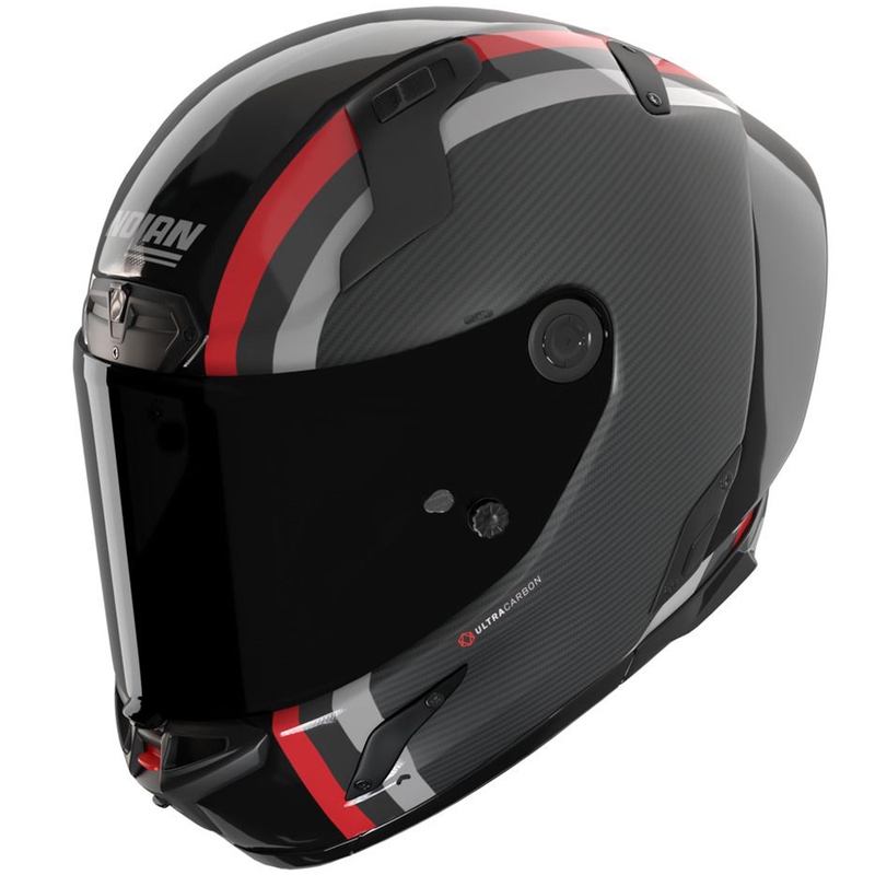 Integrální helma na motorku Nolan X-804 RS Ultra Carbon Gemini lesklá šedo-černo-červeno-antracitová