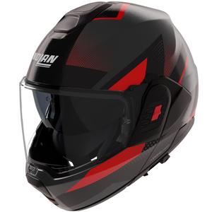 Překlápěcí helma na motorku Nolan N120-1 Ciclone 364 šedo-černo-červená