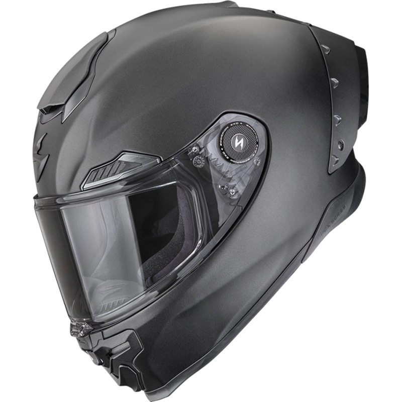 Integrální helma na motorku Scorpion EXO-RACE Air Solid FIM2 matná perleťově černá