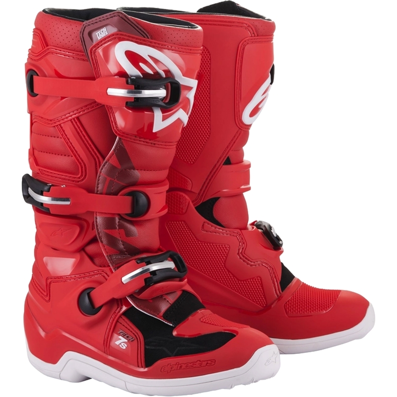 Dětské boty na motorku Alpinestars Tech 7 S červené