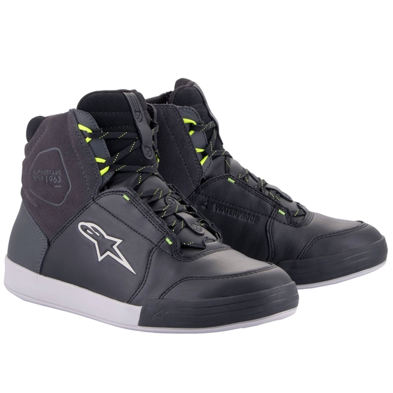 Boty na motorku Alpinestars Chrome Drystar černo-šedo-fluo žluté