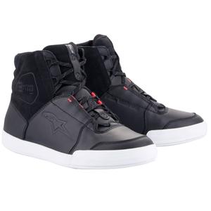 Dámské boty na motorku Alpinestars Stella Chrome Drystar černo-bílo-růžové