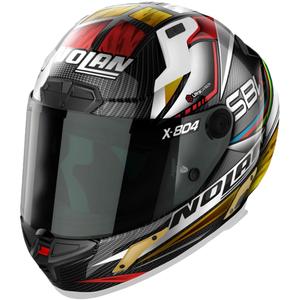 Integrální helma na motorku Nolan X-804 RS Ultra Carbon SBK černo-červeno-zlatá