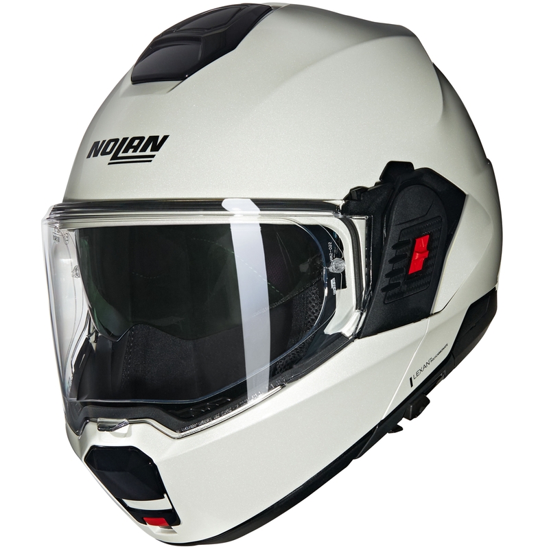 Překlápěcí helma na motorku Nolan N120-1 Classico Nobile N-COM 320 bílá