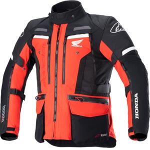 Bunda na motorku Alpinestars Bogota PRO Drystar Honda Fluo červeno-černá
