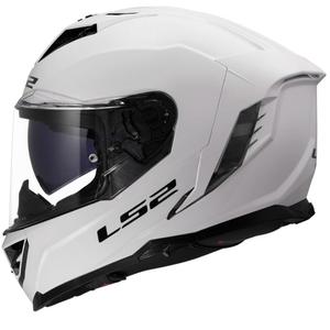 Integrální helma na motorku LS2 FF818 Storm III Solid lesklá bílá
