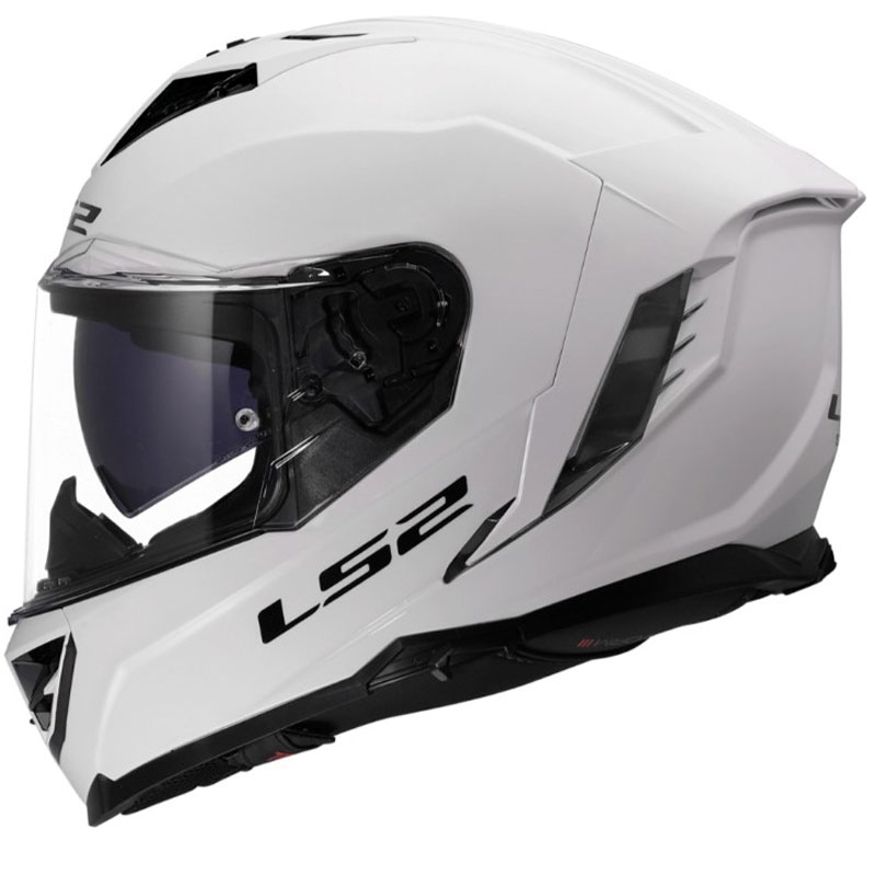 Integrální helma na motorku LS2 FF818 Storm III Solid lesklá bílá