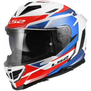 Integrální helma na motorku LS2 FF818 Storm III Komai lesklá bílo-modro-červená