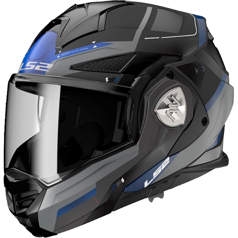 Překlápěcí přilba na motorku LS2 FF901 Advant X Spectrum černo-modro-titanová