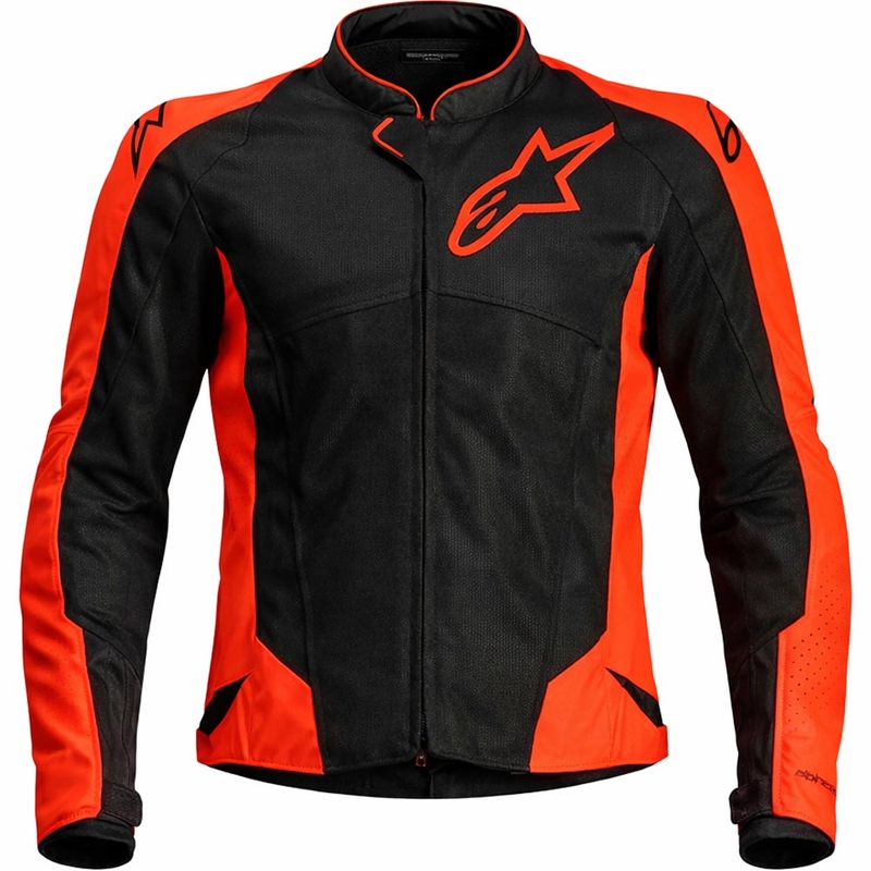 Bunda na motorku Alpinestars Viper Air V4 fluo červeno-černá