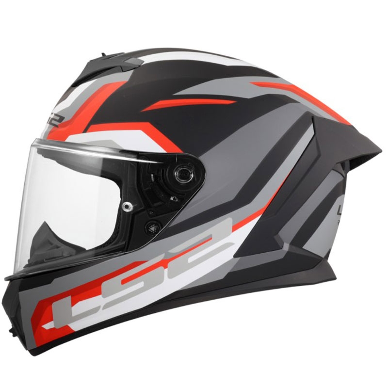 Integrální helma na motorku LS2 FF820 Rapid III Hyper matná černo-červená
