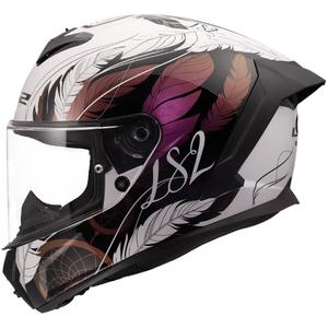 Integrální helma na motorku LS2 FF820 Rapid III Boho lesklá bílo-černo-růžová