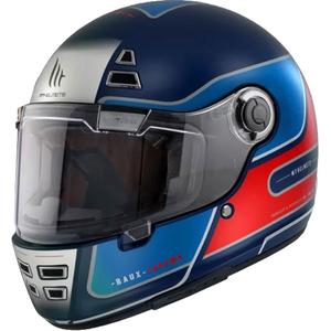 Integrální přilba na motorku MT Jarama Baux D7 modro-červená