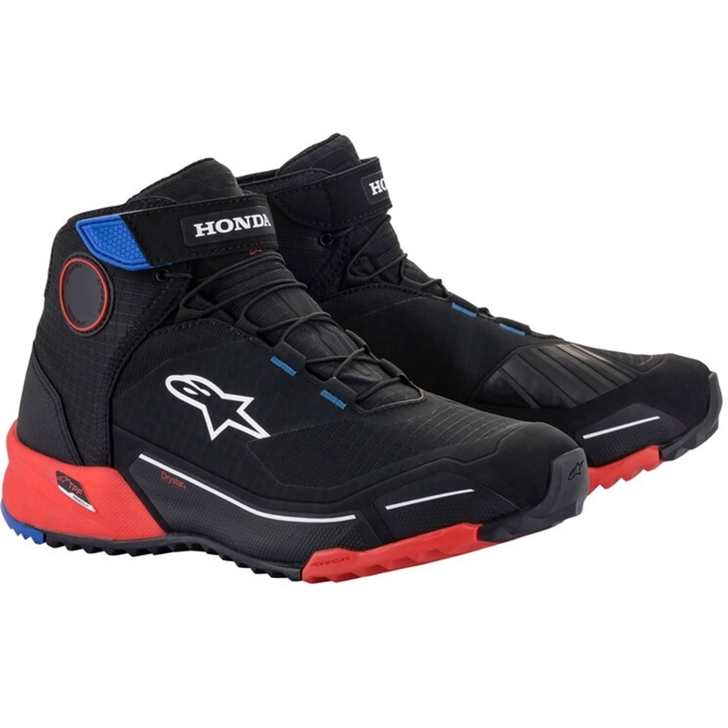Boty na motorku Alpinestars CR-X Drystar Honda Kolekce černo-červeno-modré