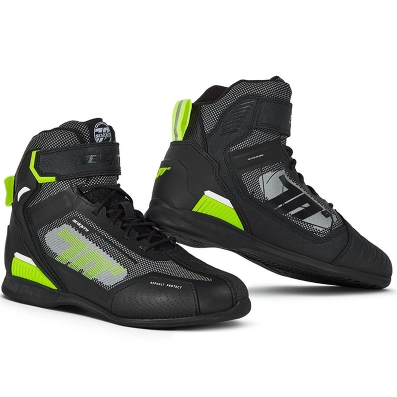 Boty na motorku SEVENTY DEGREES SD-BR2 Veloce černo-fluo žluté