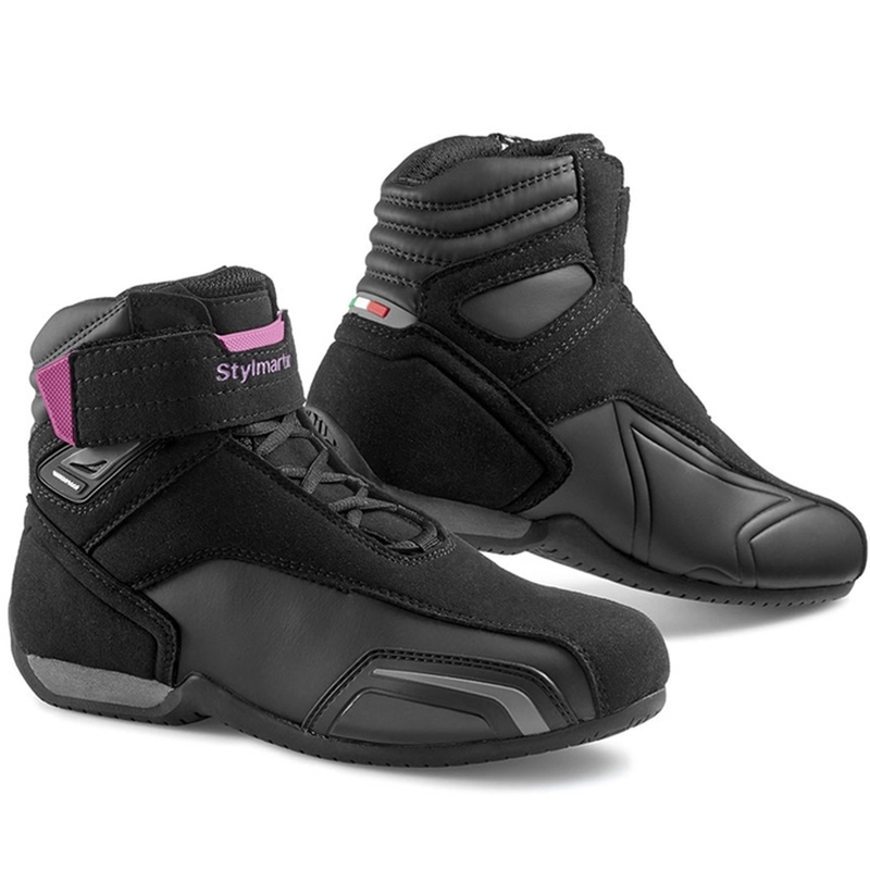 Dámské boty na motorku Stylmartin Vector WP černo-růžové