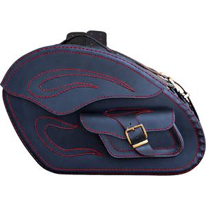 Kožené brašny na motorku RSA S266A černo-červené