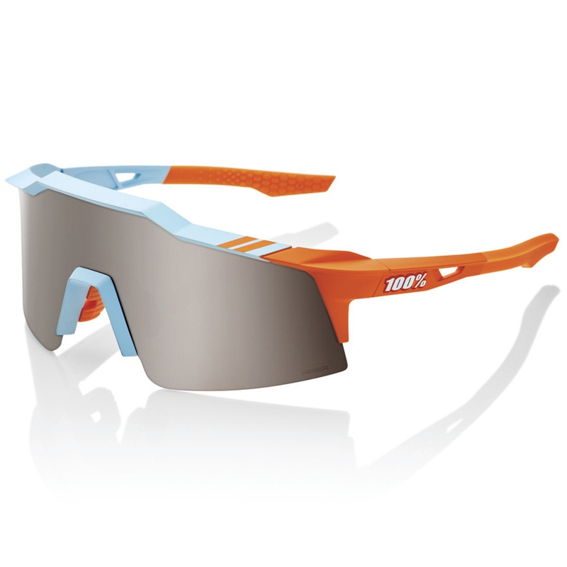 Sluneční brýle 100% SPEEDCRAFT SL Soft Tact Two Tone Hiper se stříbrným sklem