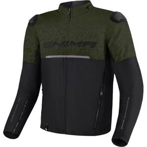 Bunda na motorku Shima Drift khaki-černá