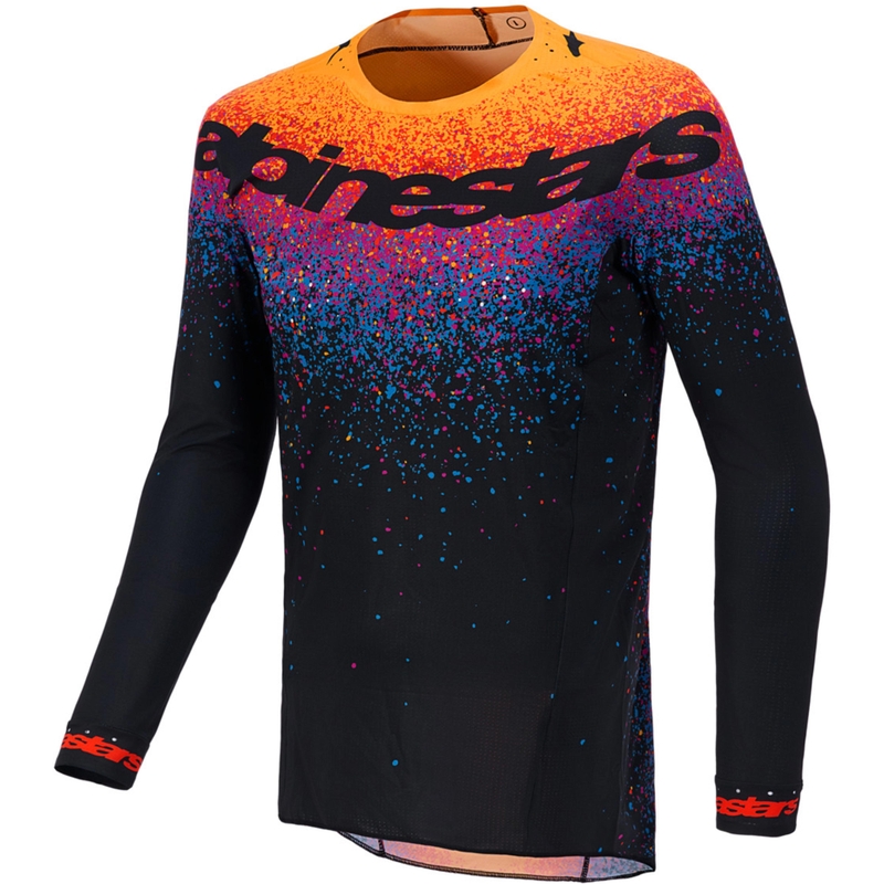 Motokrosový dres Alpinestars Supertech limitovaná edice Black Hole černo-barevný