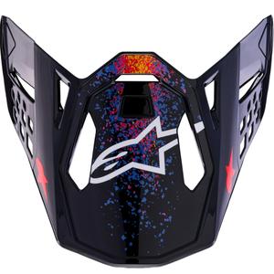 Kšilt pro helmy na motorku Alpinestars Supertech S-M10 limitovaná edice Black Hole černo-barevný