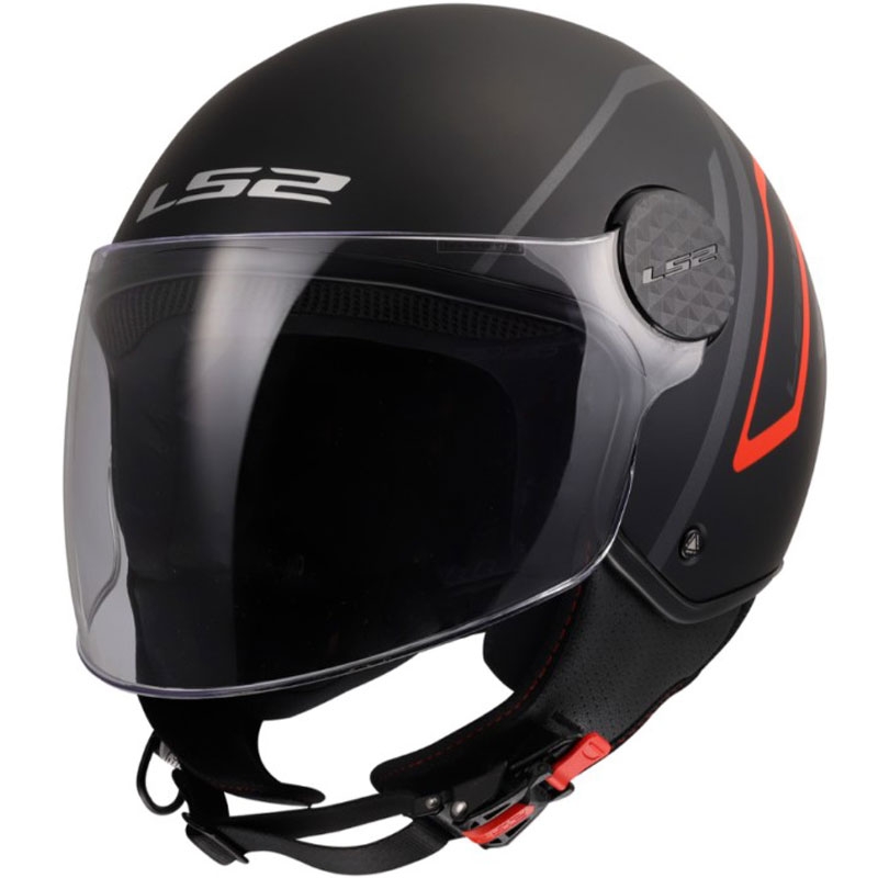 Otevřená přilba na motorku LS2 OF558 Sphere Lux II Minimum černo-červená