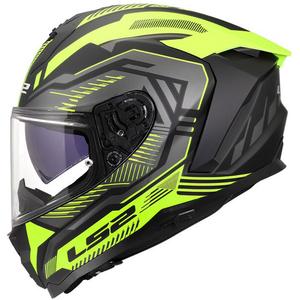 Integrální helma na motorku LS2 FF817 Challenger II Dravix matná H-V žlutá