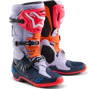 Motokrosové boty Alpinestars TECH 10 limitovaná edice Records černo-barevné