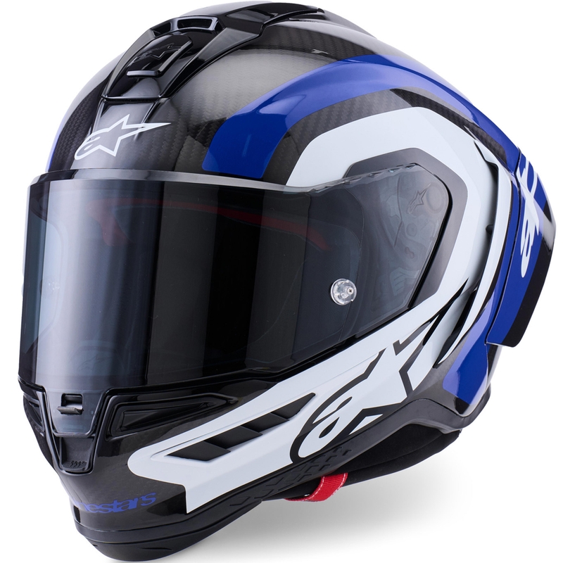 Integrální helma na motorku Alpinestars Supertech R10 Arius černo-modro-bílá
