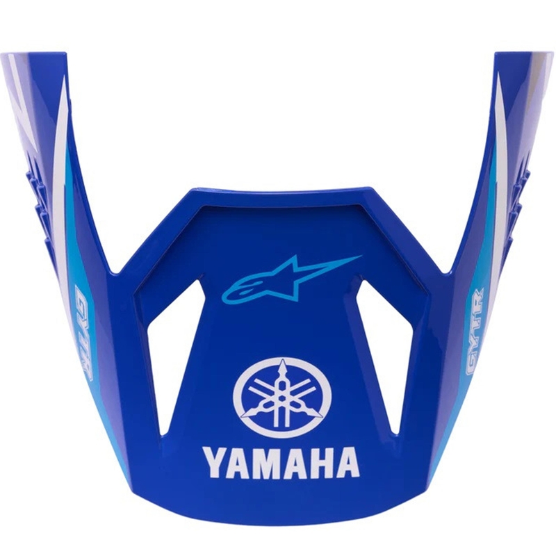 Kšilt pro helmy na motorku Alpinestars S-M3 Yamaha kolekce modro-bílý