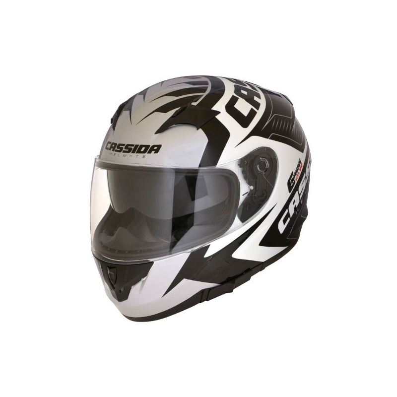 Integrální přilba Cassida Integral 2.0 Perimetric černo-bílo-šedá