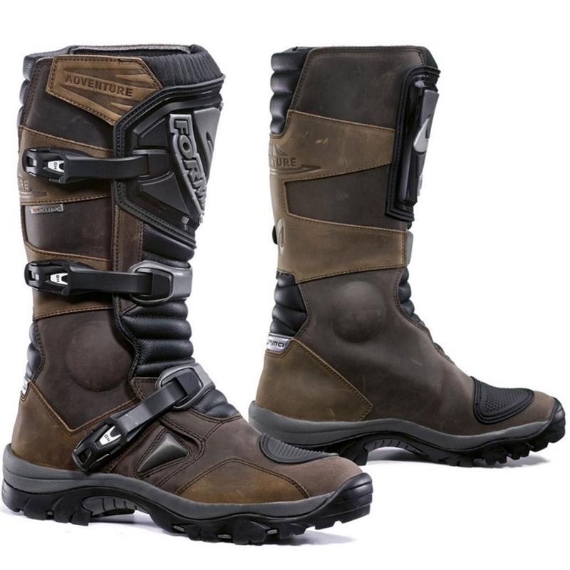Boty na motorku Forma Adventure DRY hnědé