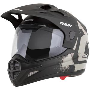 Enduro helma na motorku Cassida Tour 2.0 Crew matná černo-písková