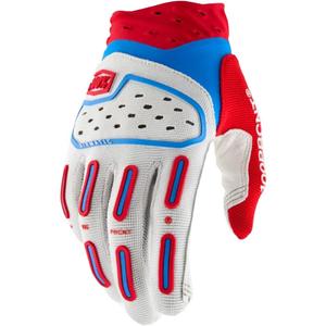 Motokrosové rukavice 100% Airmatic 2 červeno-bílo-modré